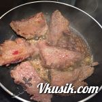 Шаг 3 (Кулинарный рецепт с фото - Жареные стейки лосятины)