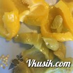 Шаг 6 (Кулинарный рецепт с фото - Стручковая фасоль с опятами и печеным перцем)