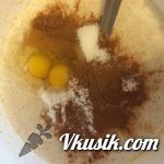 Шаг 6 (Кулинарный рецепт с фото - Геркулесовые яблочно - мандариновые блинчики)