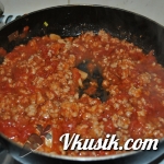 Шаг 4 (Кулинарный рецепт с фото - Паста Болоньезе)