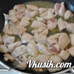 Шаг 3 (Кулинарный рецепт с фото - Куриное филе в сливках)