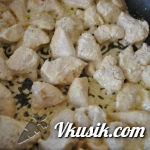 Шаг 7 (Кулинарный рецепт с фото - Куриное филе в сливках)